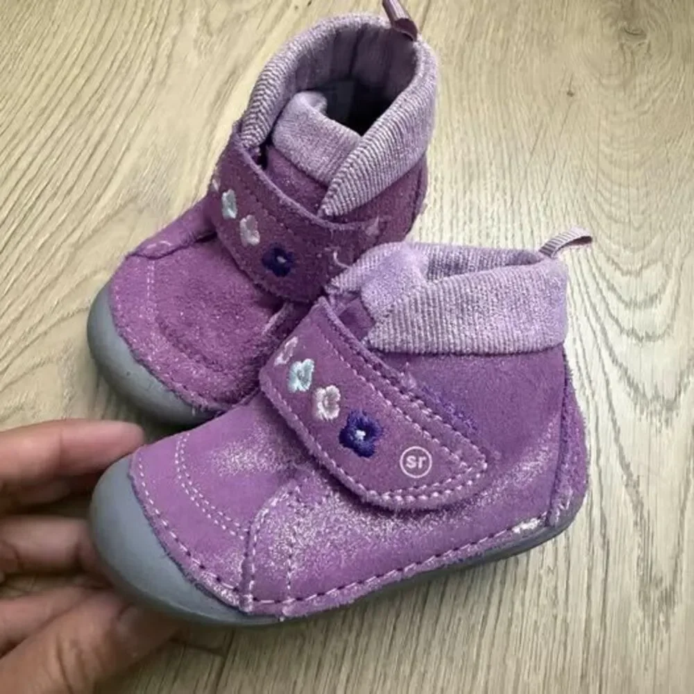 Stride Rite SM Sophie Purple Baby Shoes size 4c